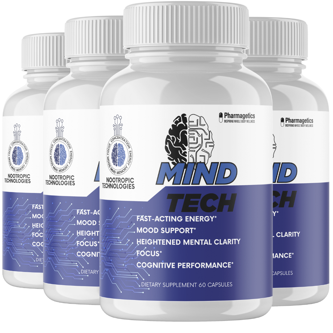 4 Bottles - Mind Tech Nootropic Mindtech Brain Booster Focus Supplement 240Caps