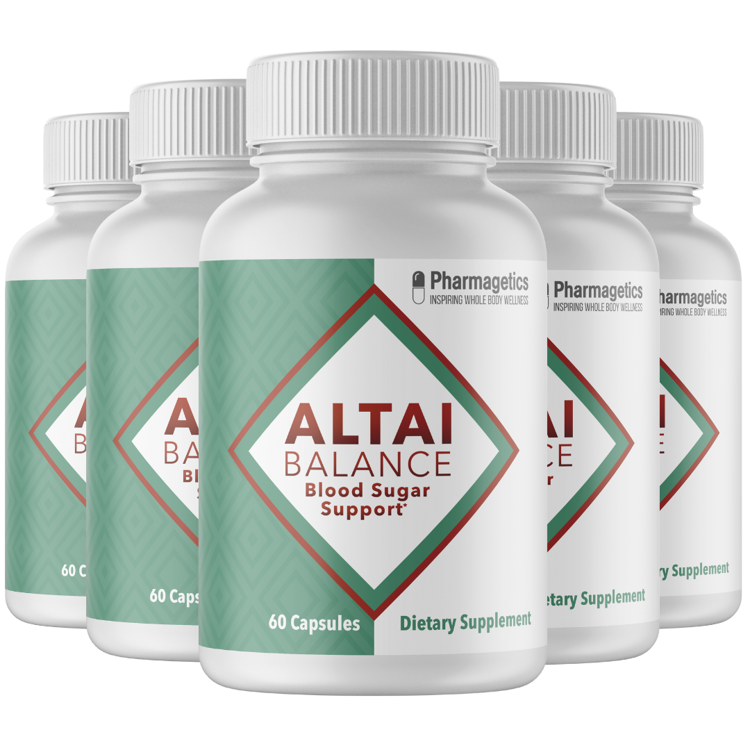 5 Bottles Altai Balance Supports Blood Sugar, Glucose Metabolism 60 Capsules