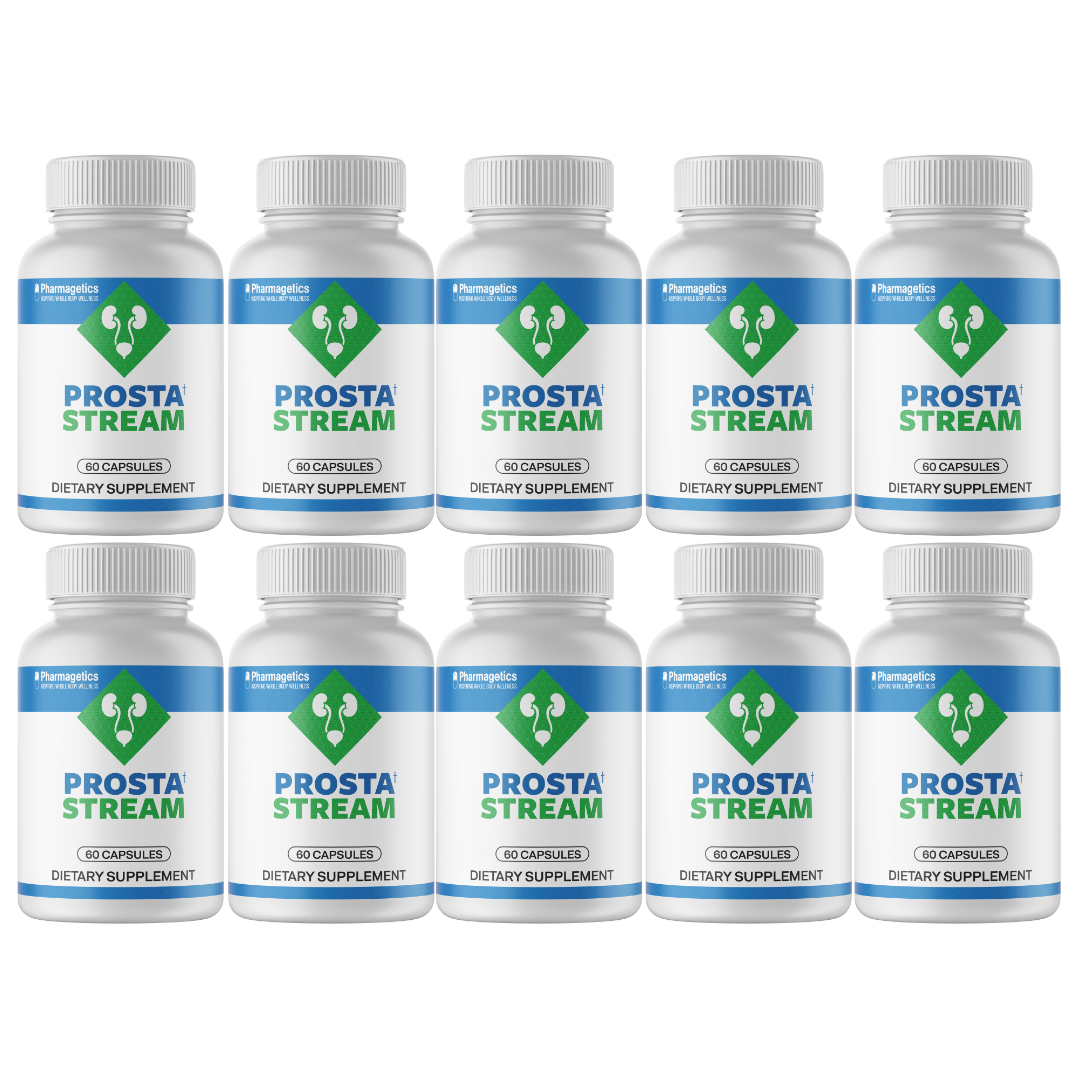 ProstaStream - Prosta Stream, Prostate Support Supplement 600 Caps, 10 Bottles