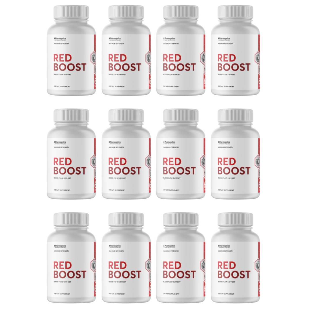 Red Boost Blood Flow Support - 12 Bottles 720 Tablets
