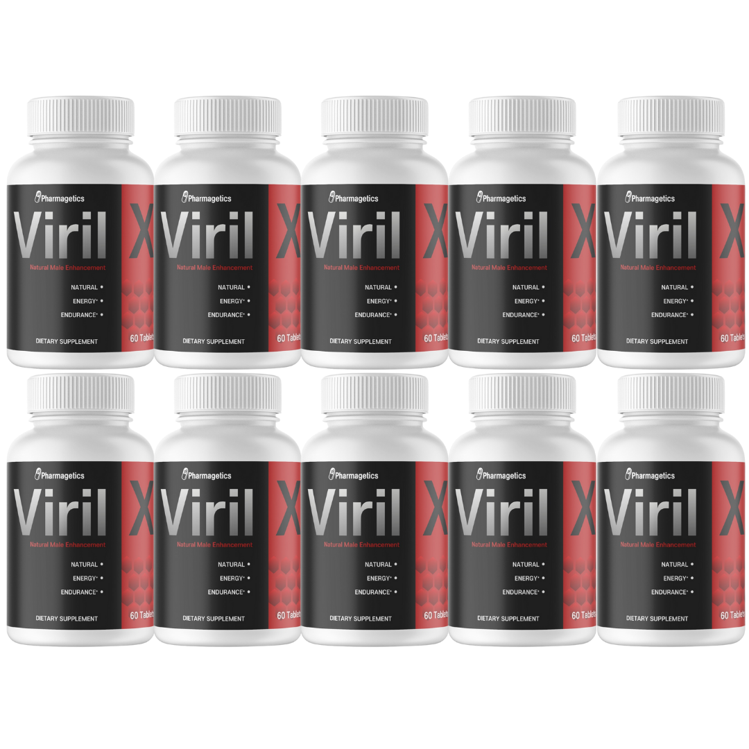 Viril X Dietary Supplement, Natural Male Enhancement, 600 Tablets - 10 Bottles