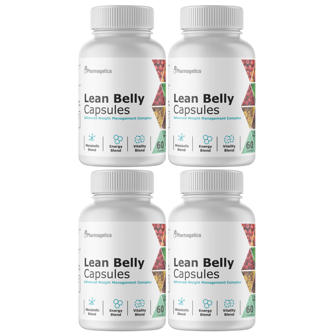 Lean Belly Capsules Advanced Weight Management Complex - 4 Bottles 240 Capsules