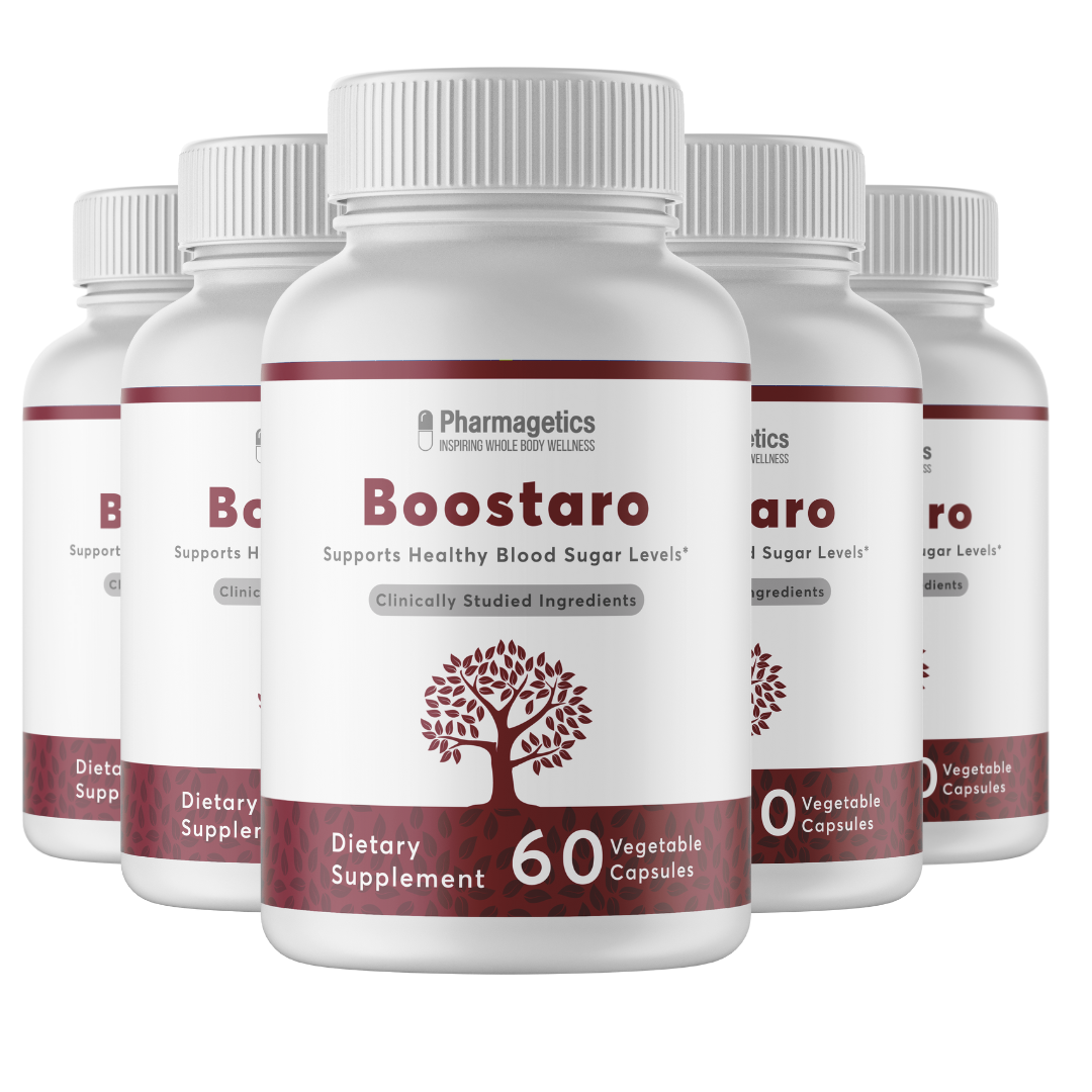 Boostaro - Supports Healthy Blood Sugar Levels 5 Bottles  300 Capsules