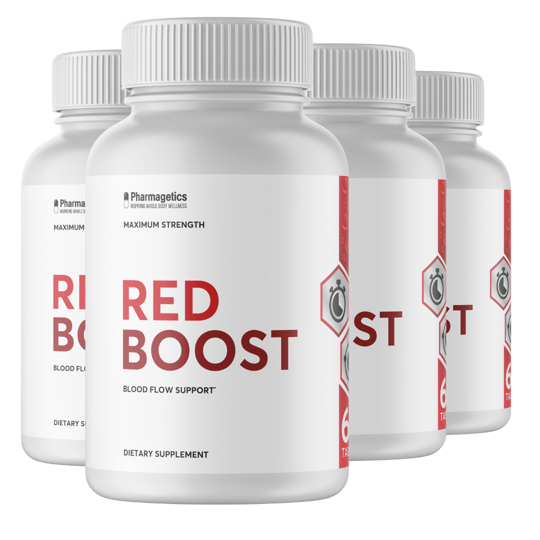 Red Boost Blood Flow Support - 4 Bottles 240 Tablets