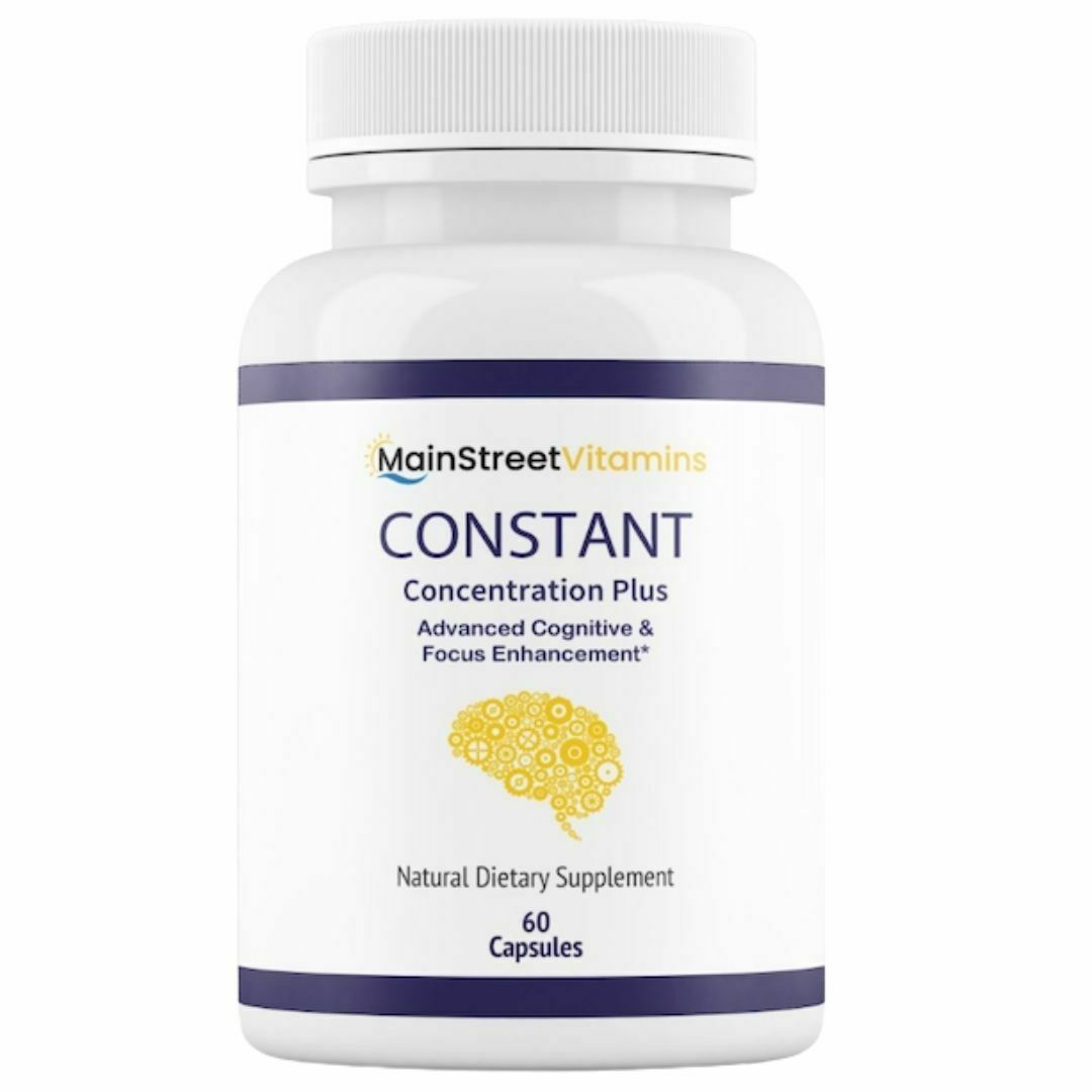 Constant Concentration Plus, Advanced IQ Brain Supplement 60 Capsules