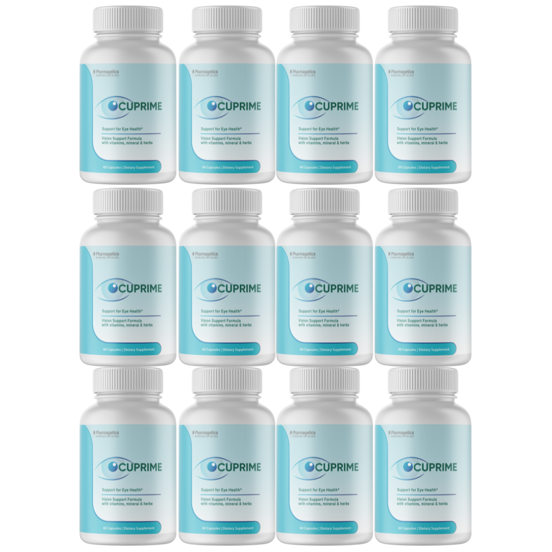 Ocuprime for Eyes Supplement Advanced Vision Support 12 Bottles (720 Capsules)