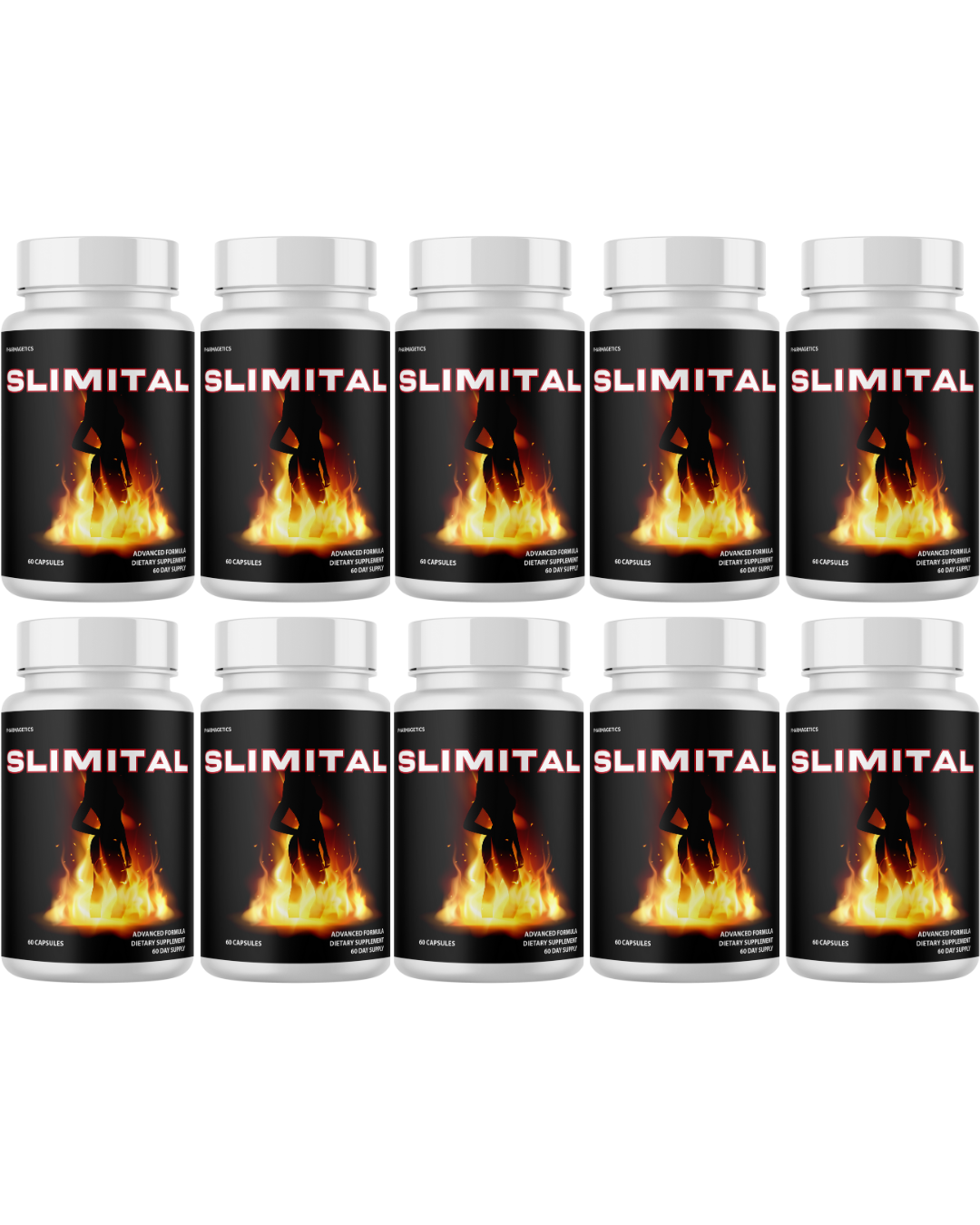 Slimital Advanced Formula For Weight Loss & Weight Management  10 Bottles