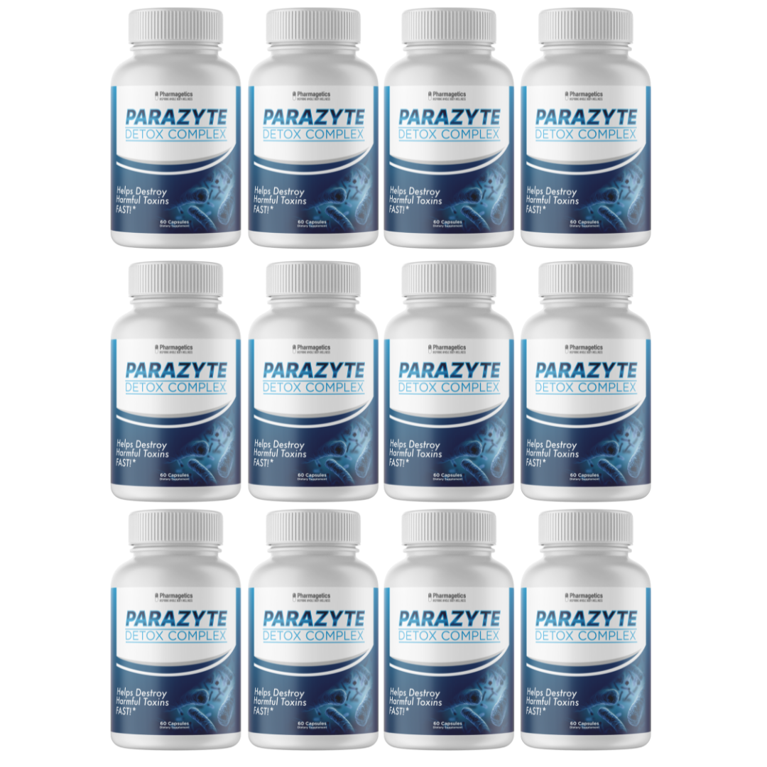 12 Bottles Parazyte Detox Complex Powerful Parasite Cleanse 720 Capsules