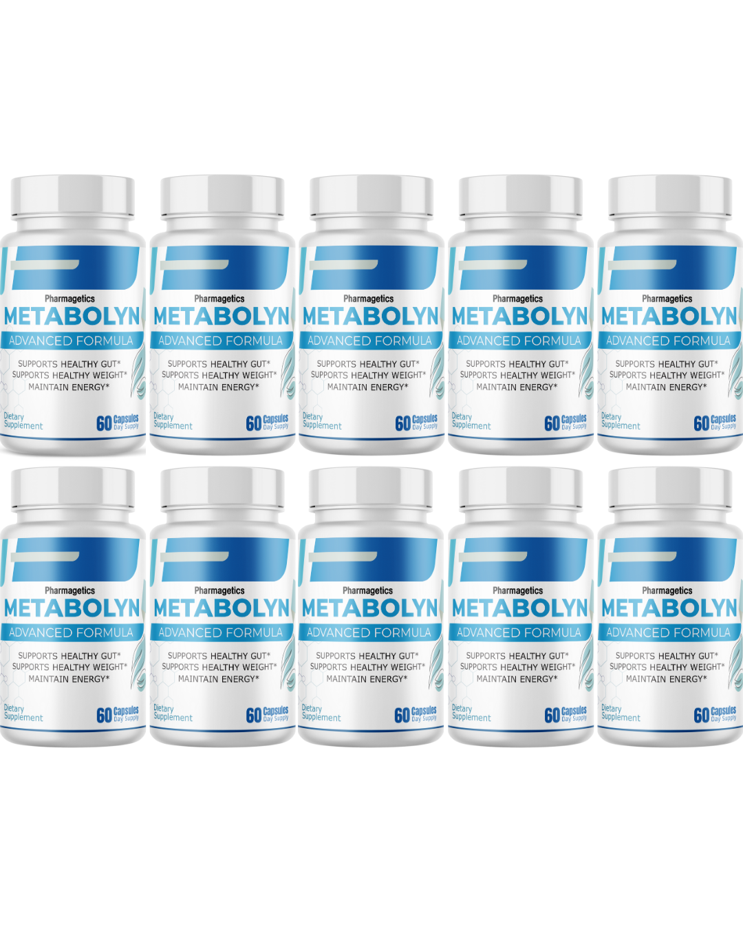 Metabolyn Advanced Formula For Gut Health & Weight Management 10 Bottles
