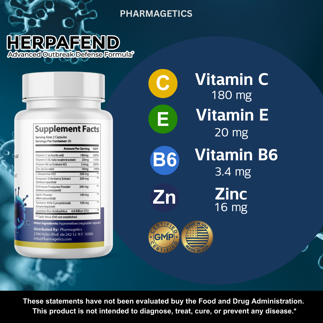 Herpafend - Supports Wellness and Promotes Skin Balance - 6 Botttles