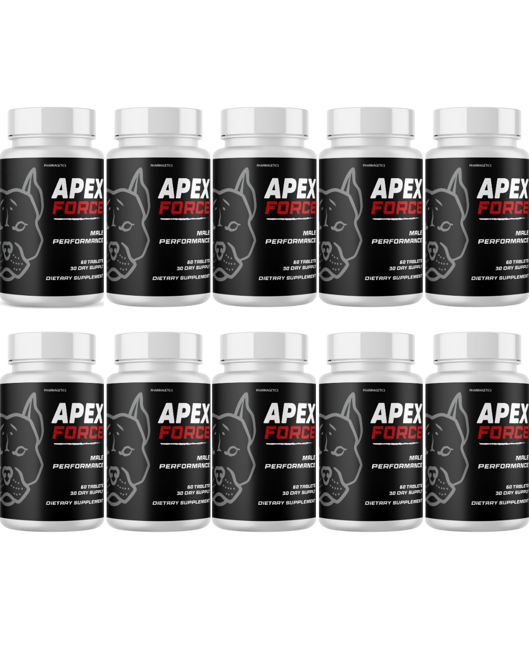 Apex Force Male Health and Energy Support Formula  10 Bottles Official