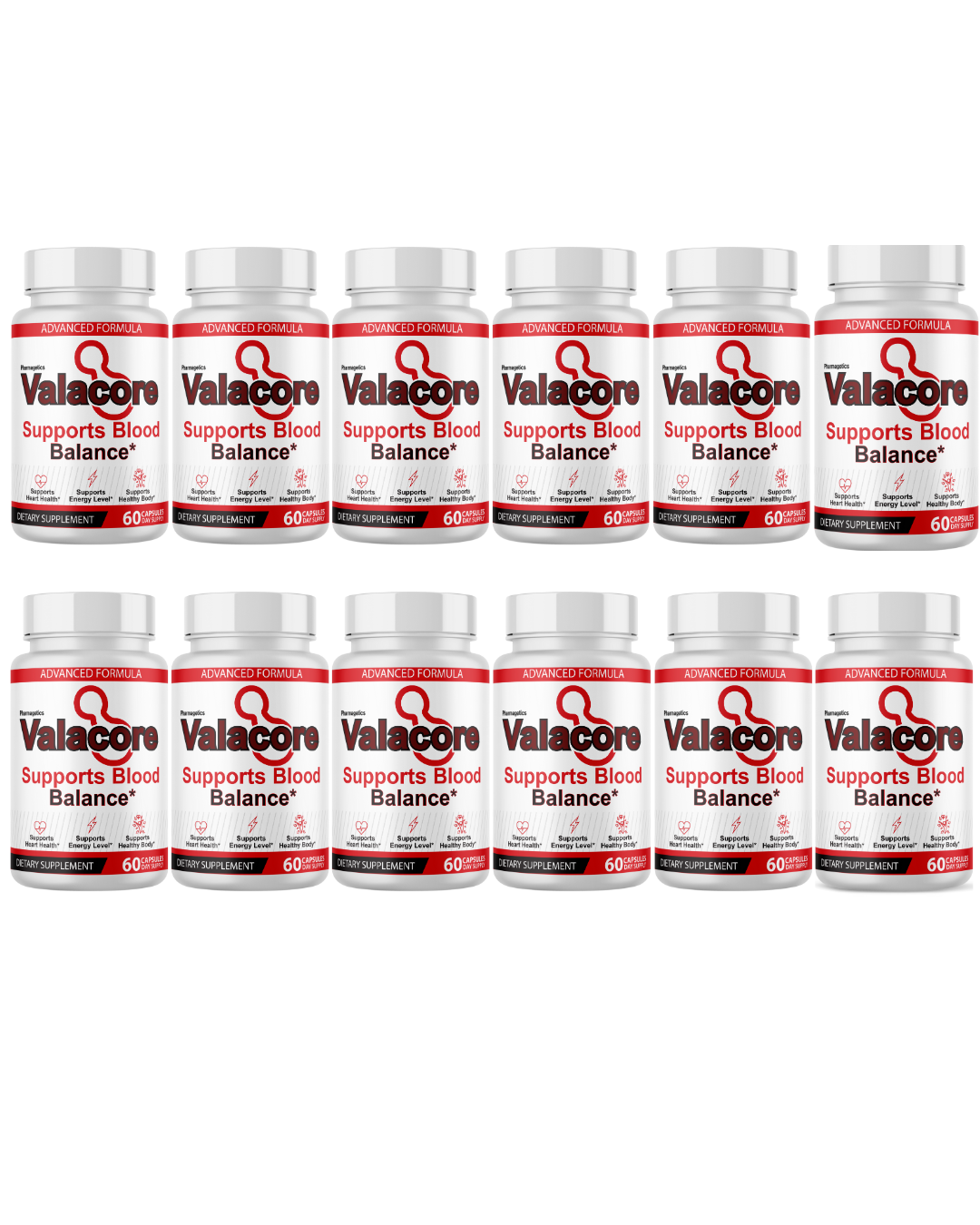 Valacore Advanced Formula For Blood Balance & Heart Health  12 Bottles