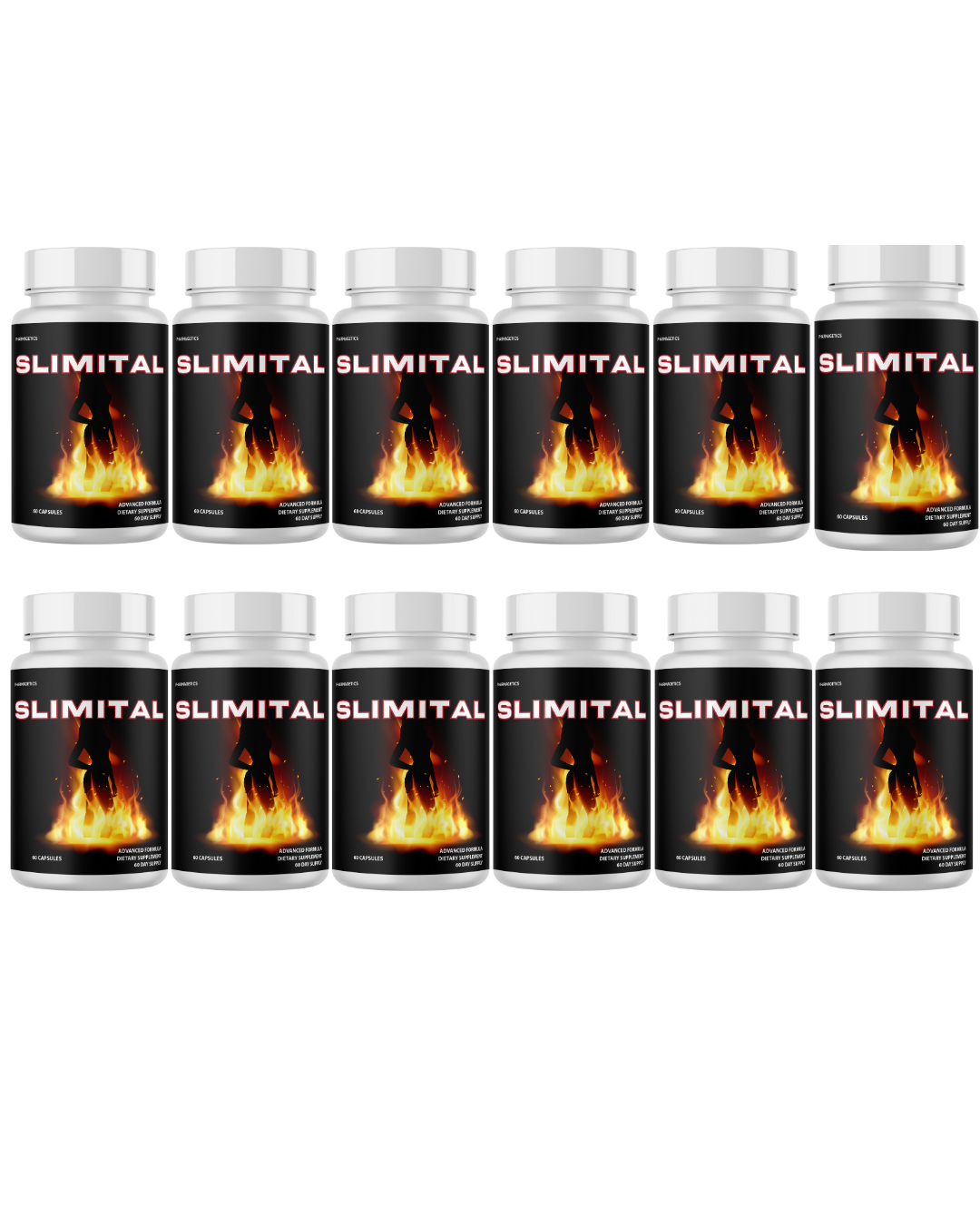 Slimital Advanced Formula For Weight Loss & Weight Management  12 Bottles