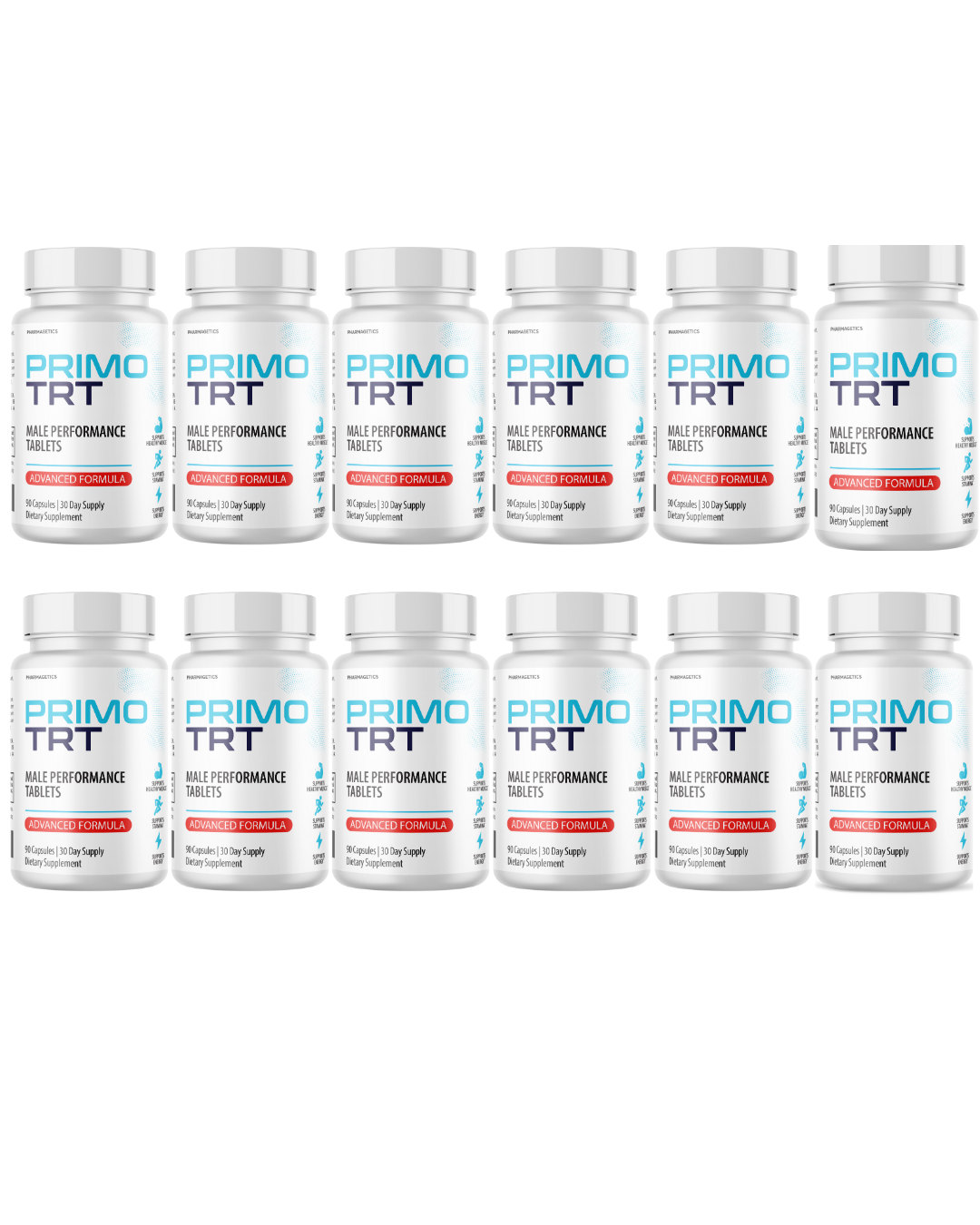 Primo TRT  Men Supplement For Muscle Health & Stamina Support  12 Bottles