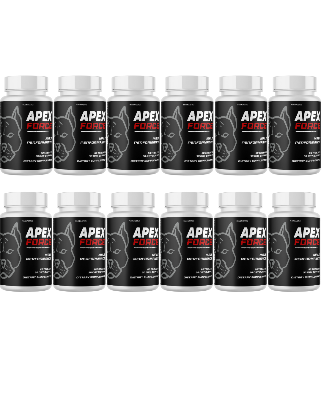 Apex Force Male Health and Energy Support Formula  12 Bottles Official