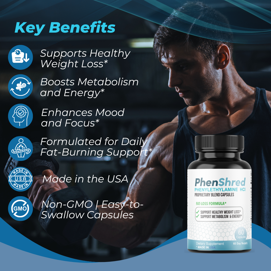 PhenShred  Fat Loss Support Formula, Weight Loss Management Pills  2 Pack