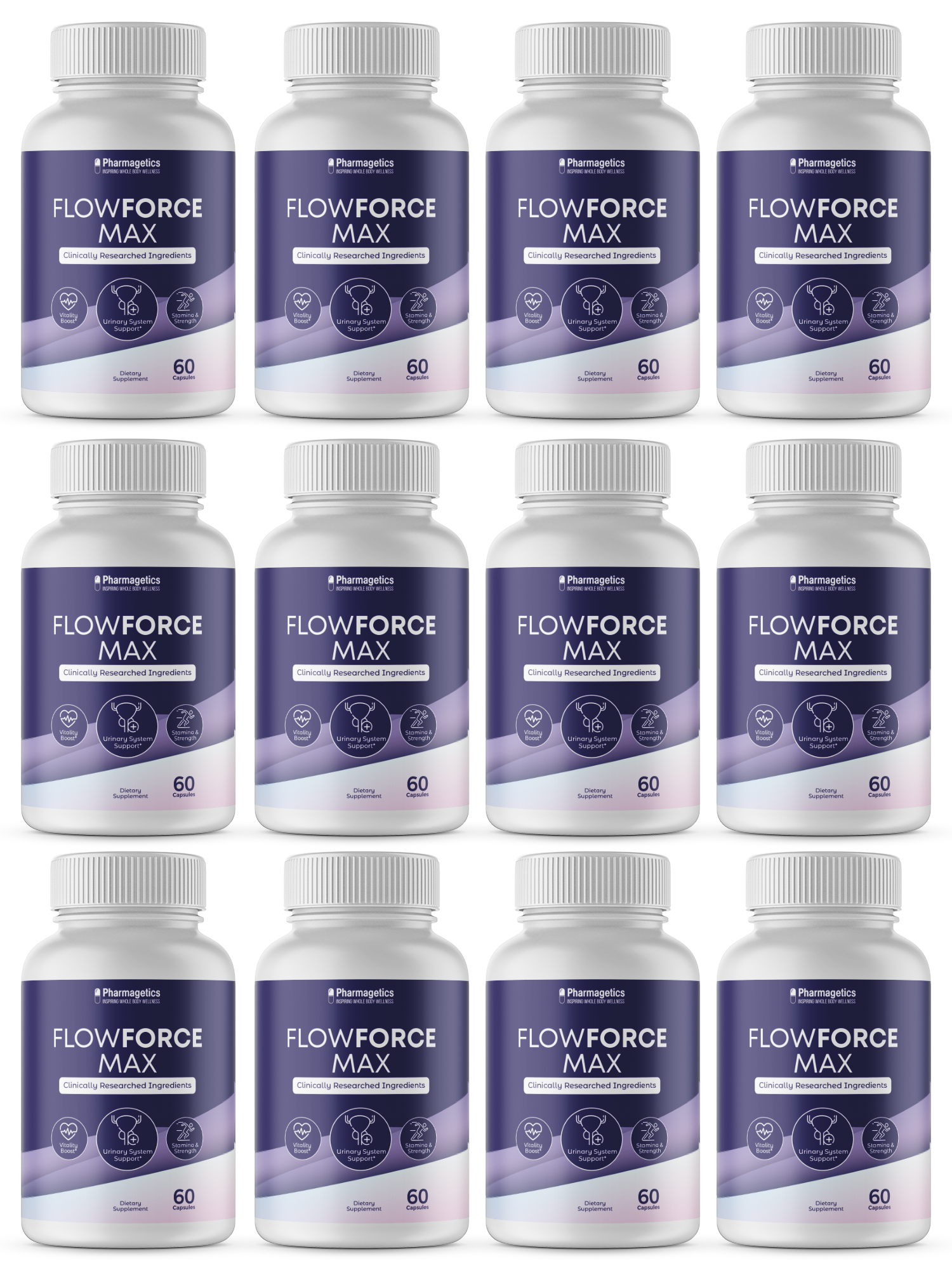 Flowforce Max Prostate Support Supplement Flow Force Max - 12 Bottles