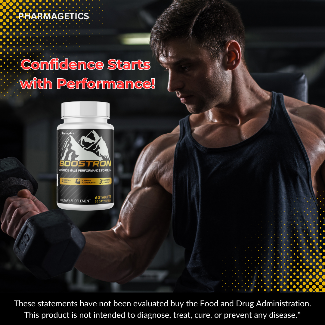 Boostron Advanced Performance Formula For Men, Energy Support 60 Tablets
