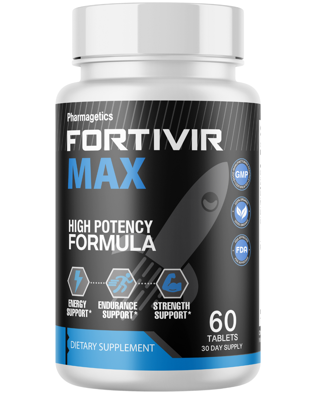 Fortivir High Potency Formula For Endurance & Strength Support 60 Tablets