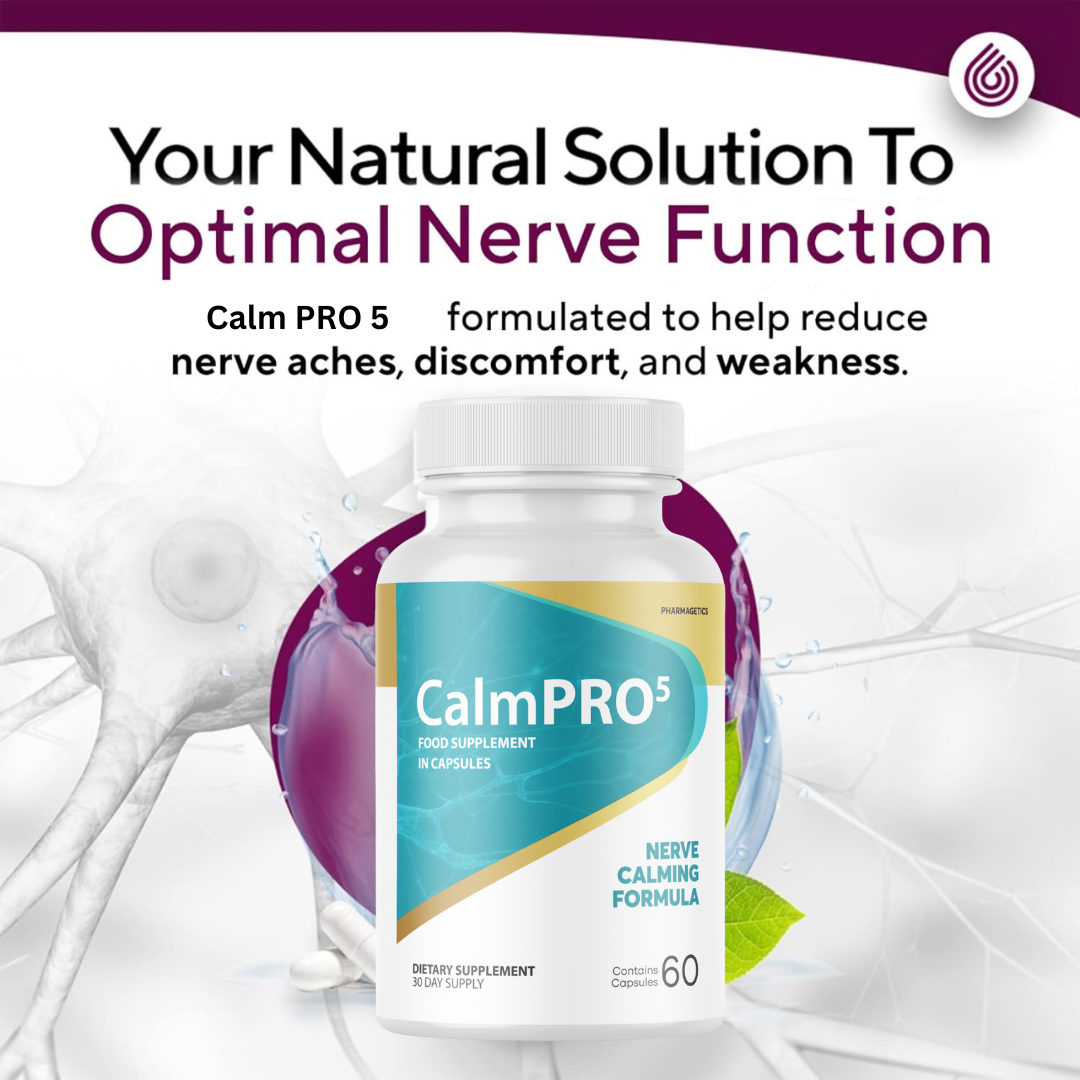 CalmPro 5 Nerve Calming Support Formula Calm Pro 5 - 6 Bottles