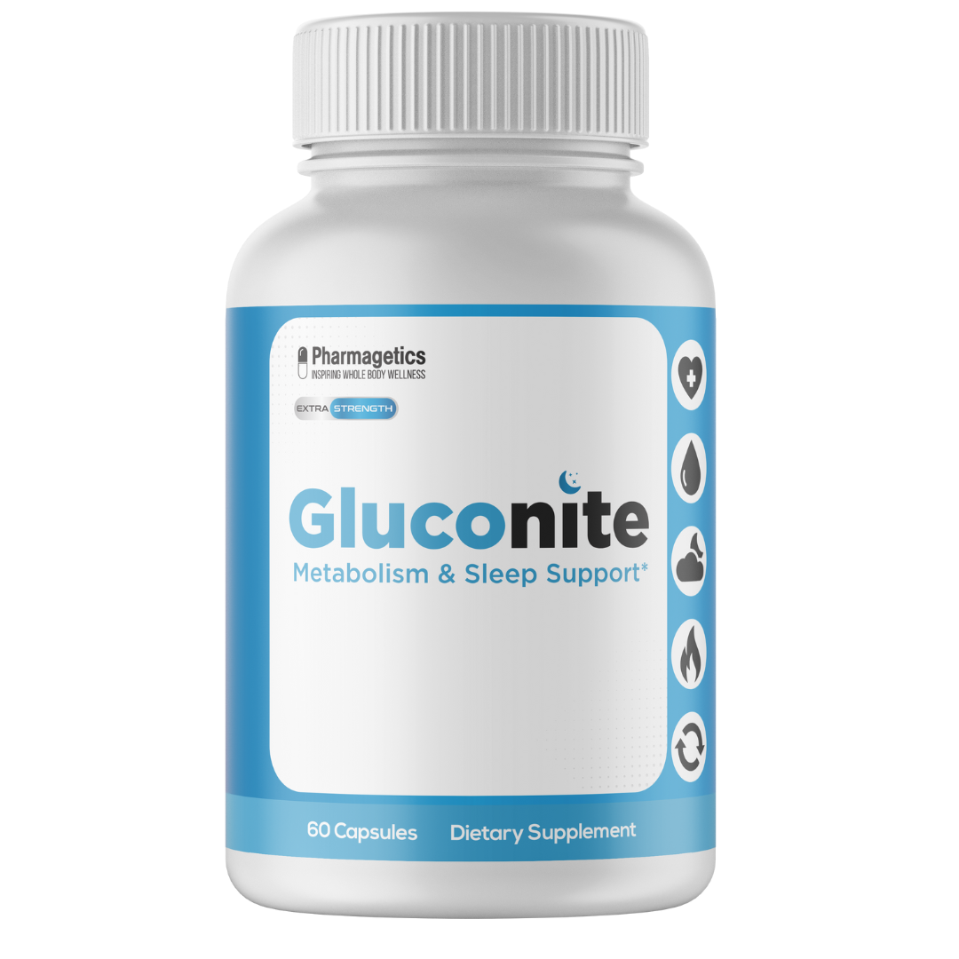 2 Bottles GlucoNite Supports Blood Sugar - Glucose Metabolism 60 capsules