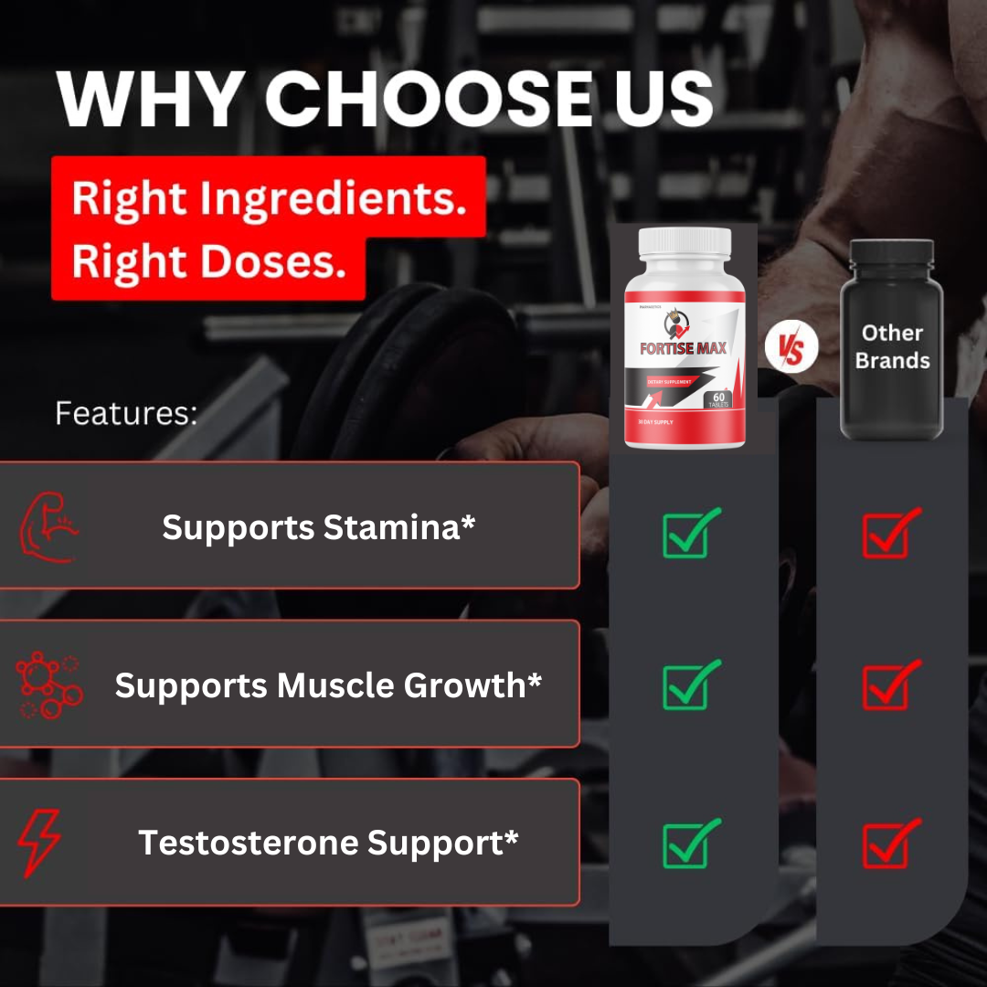 Fortise Max Pills Fortrise Max Supplement for Men Vitamin - 3 Bottles
