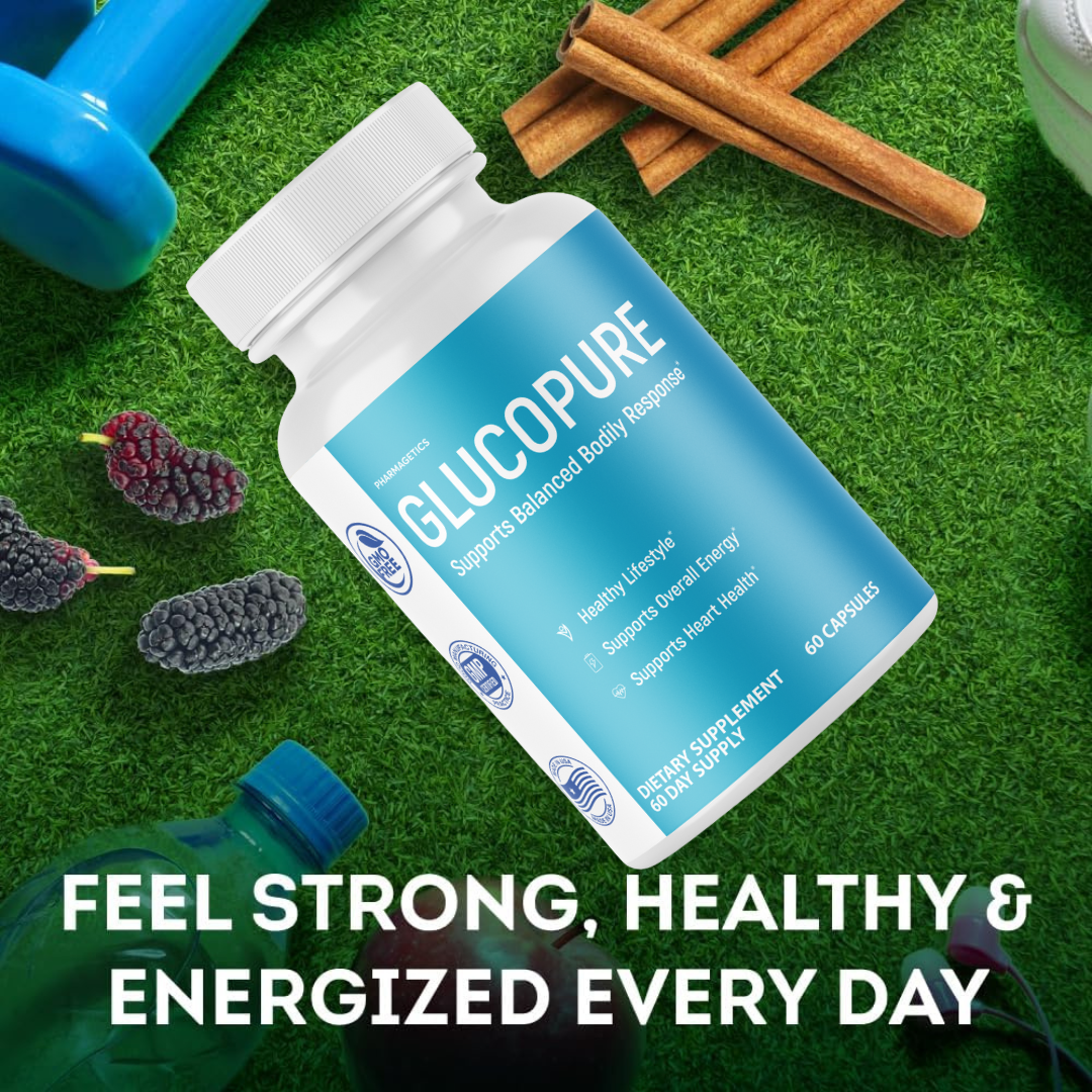 Glucopure Blood Sugar Support for Weight Loss & Heart Health - 5 Bottles