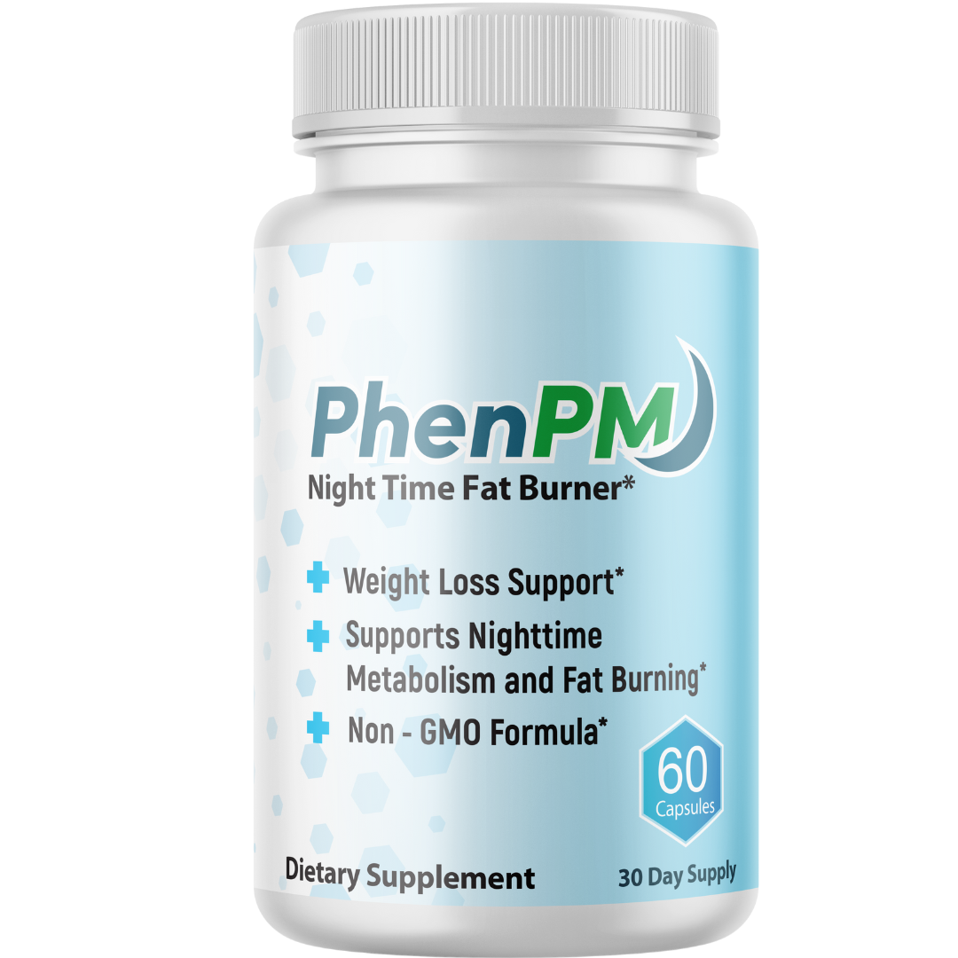 PhenPM Advanced Night Time Fat Burner, Weigh Loss Supplement 60 Capsules