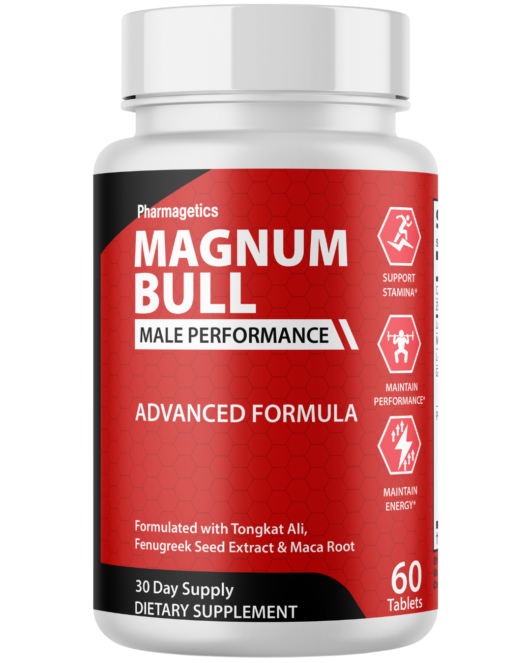 Magnum Bull Stamina Support For Men, Energy & Performance Formula   60 Tablets