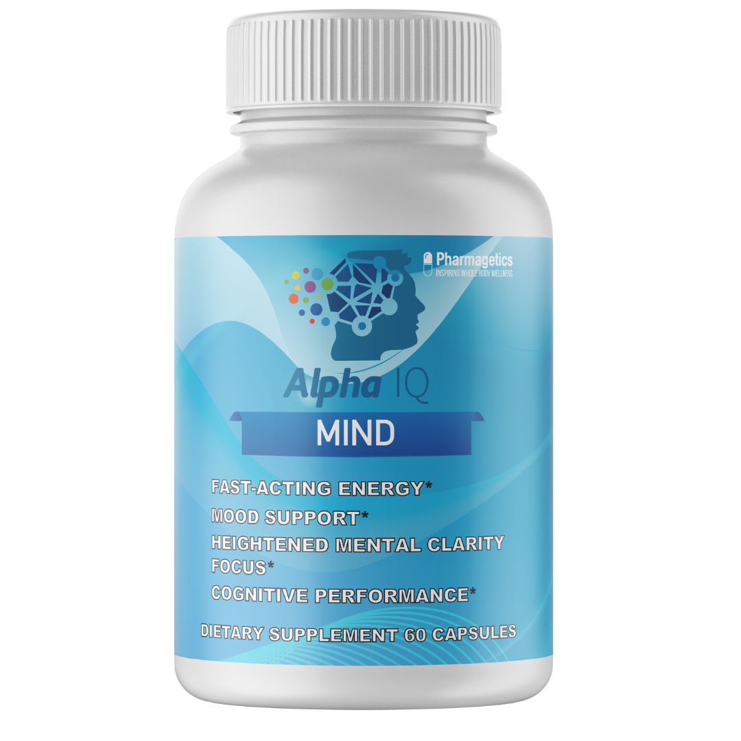 4 Bottles Alpha IQ Mind Supplement 60 Capsules x 4