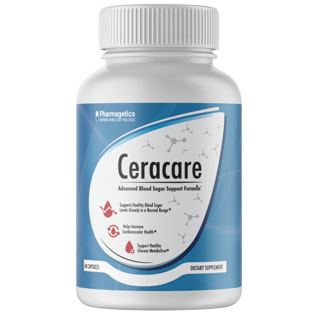 2 Pack CeraCare Blood Sugar Support 60 Capsules x2