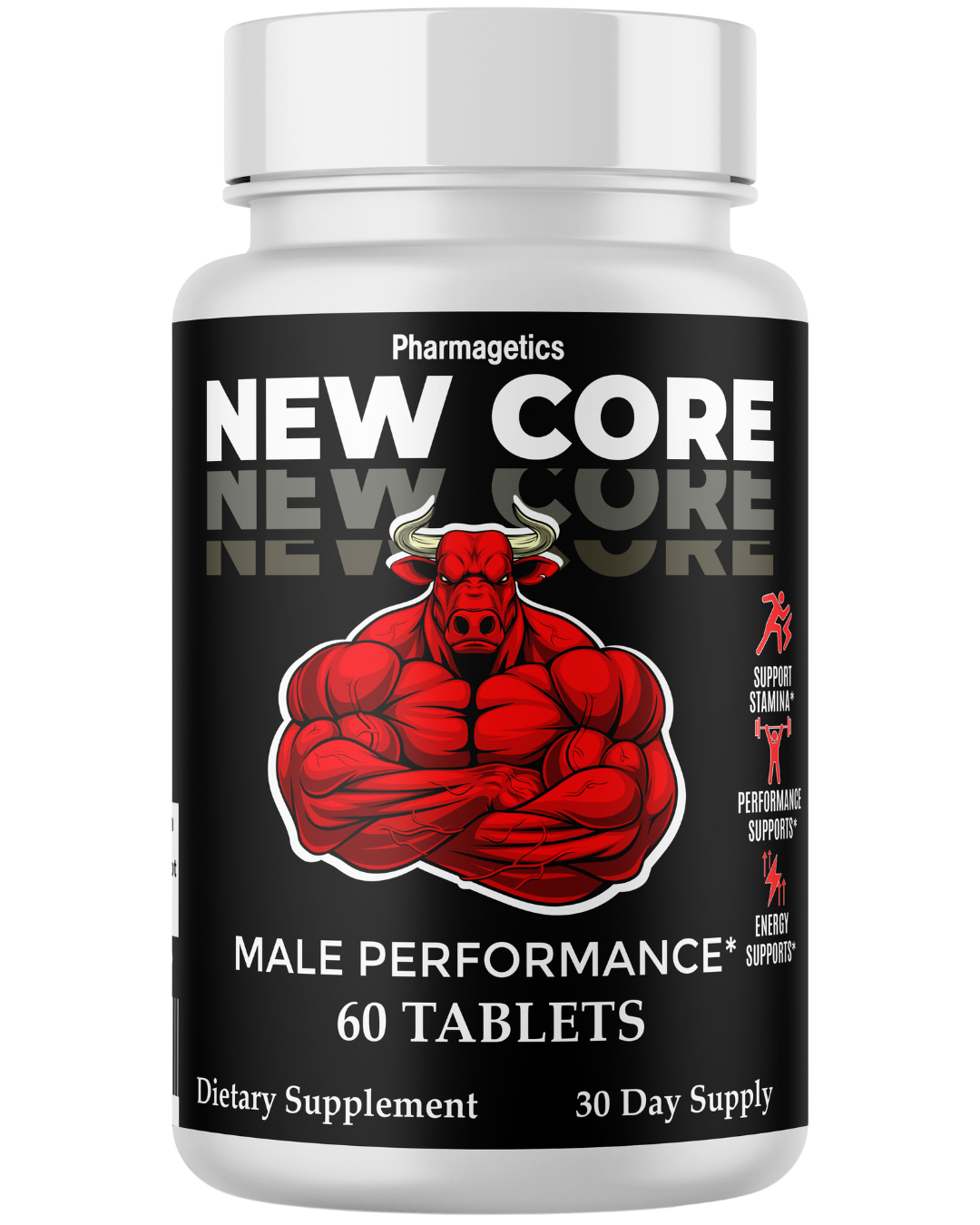 New Core  Male Stamina Support, Performance Supplement  60 Tablets