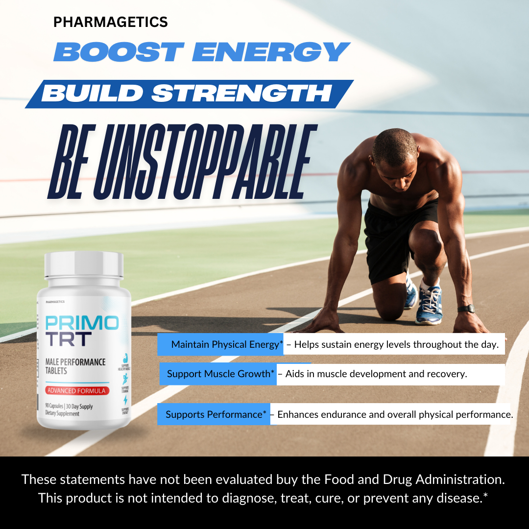 Primo TRT  Men Supplement For Muscle Health & Stamina Support  10 Bottles