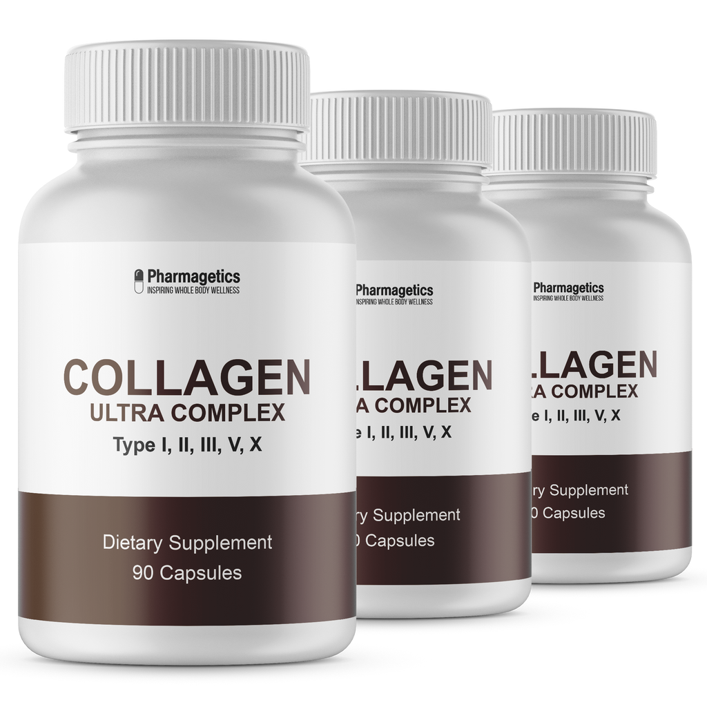 Collagen Ultra Complex Types I, II, III, V & X - 3 Bottles 270 Capsules