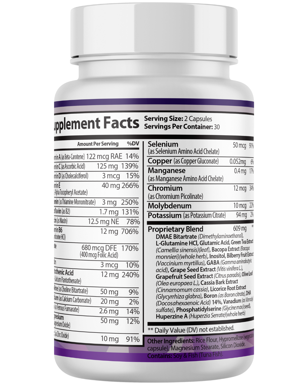 Vital Mind  Brain Health and Cognitive Support Dietary Supplement 4 Bottles