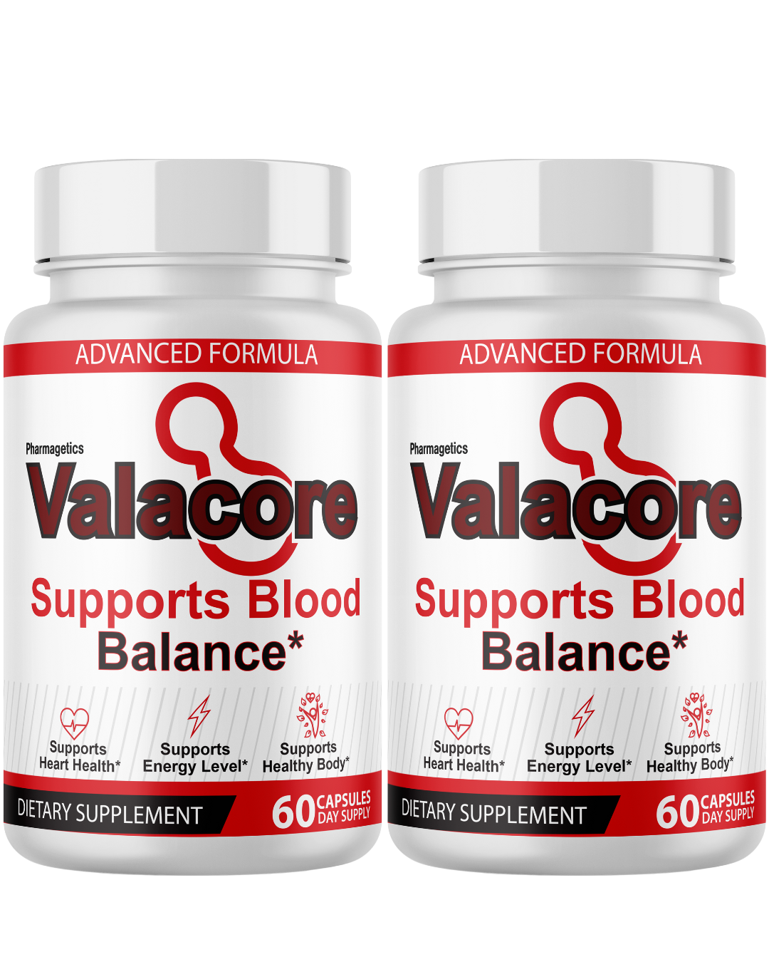 Valacore Advanced Formula For Blood Balance & Heart Health  2 Bottles