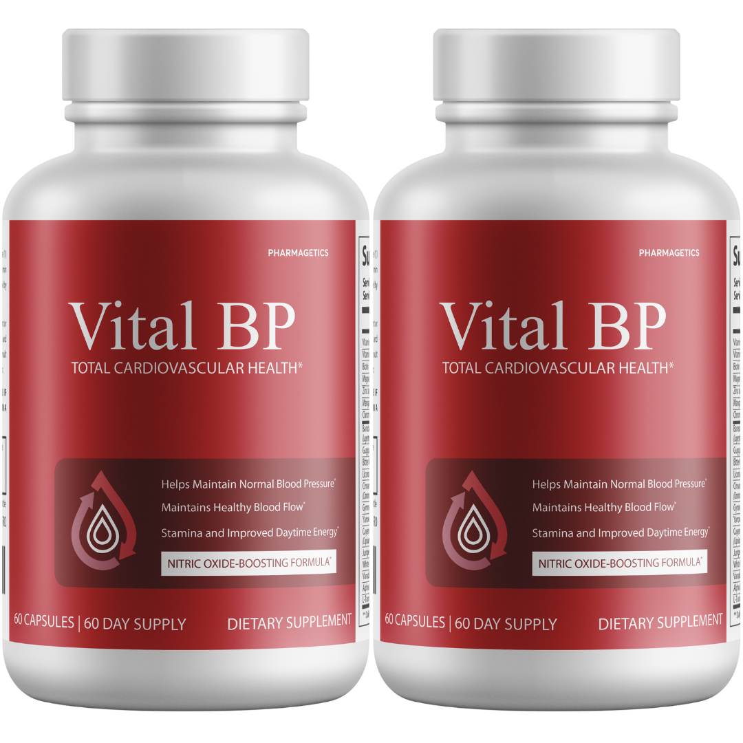 Vital BP - Support for Normal Blood Pressure - Supports Blood Flow & Arteries - 2 Bottles