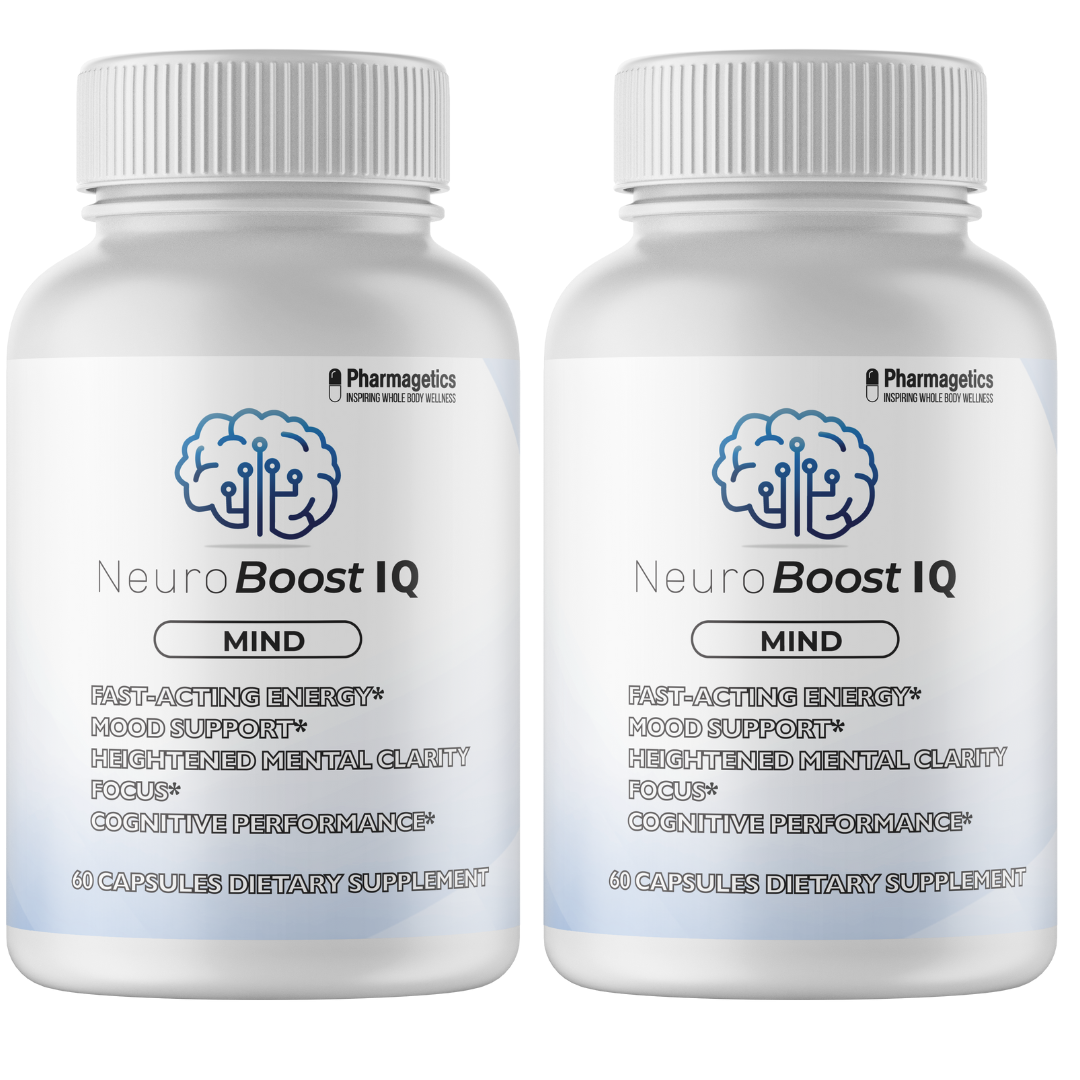 2 Bottles NeuroBoost IQ Nootropic Technologies Brain Booster, Focus