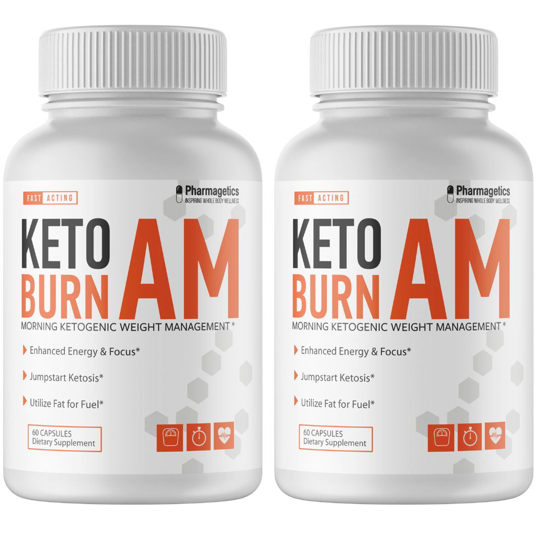 2 Keto Burn AM - 2 Bottles 120 Capsules