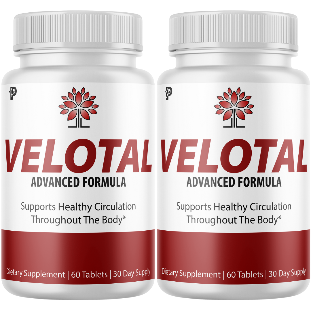 Velotal Male Vitality & Energy Support Formula, Maximum Strength- 2 Bottles