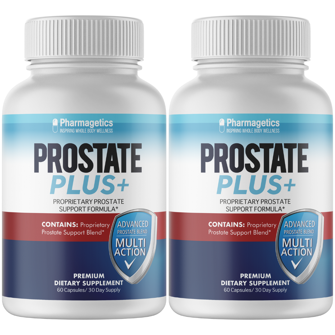 Prostate Plus+ Prostate Support - Proprietary Blend - 120 Capsules, 2 Bottles