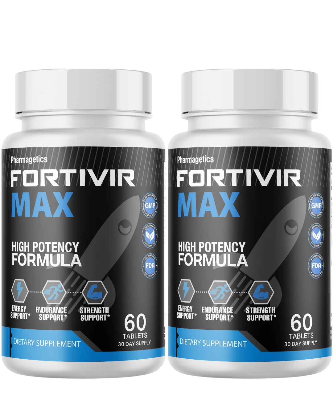 Fortivir High Potency Formula For Endurance & Strength Support 2 Bottles