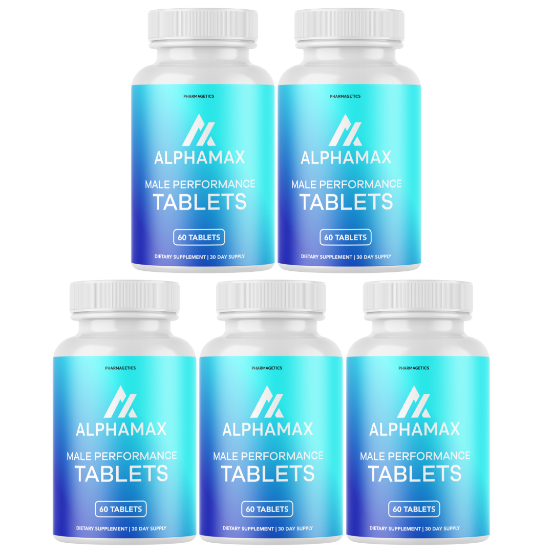 Alpha Max Tablets, Alpha Max Advanced Formula Wellness Support - 5 Bottles