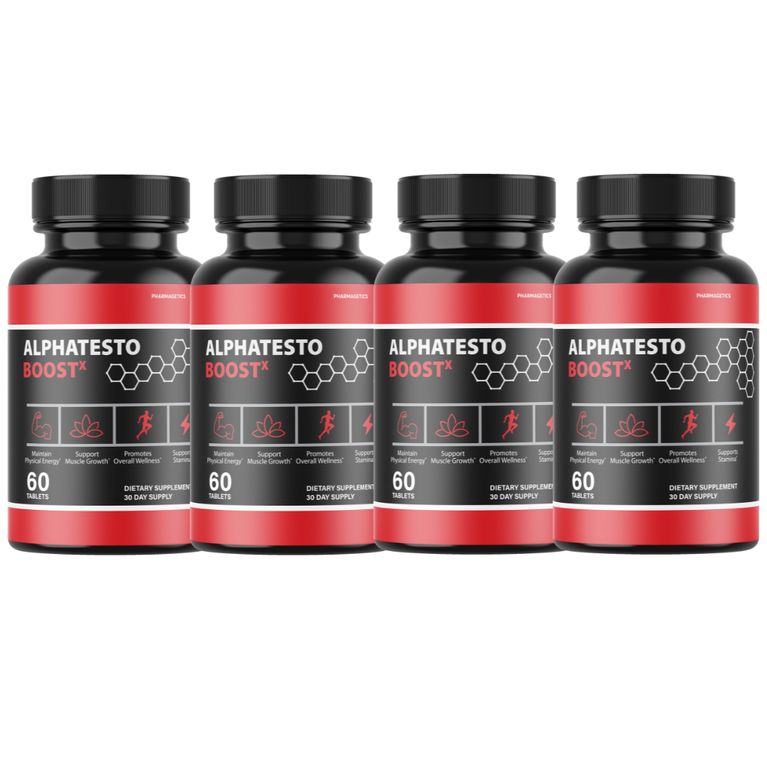 Alpha Testo Boost X Plus, Alpha Testo Booster for Men - 4 Bottles ...
