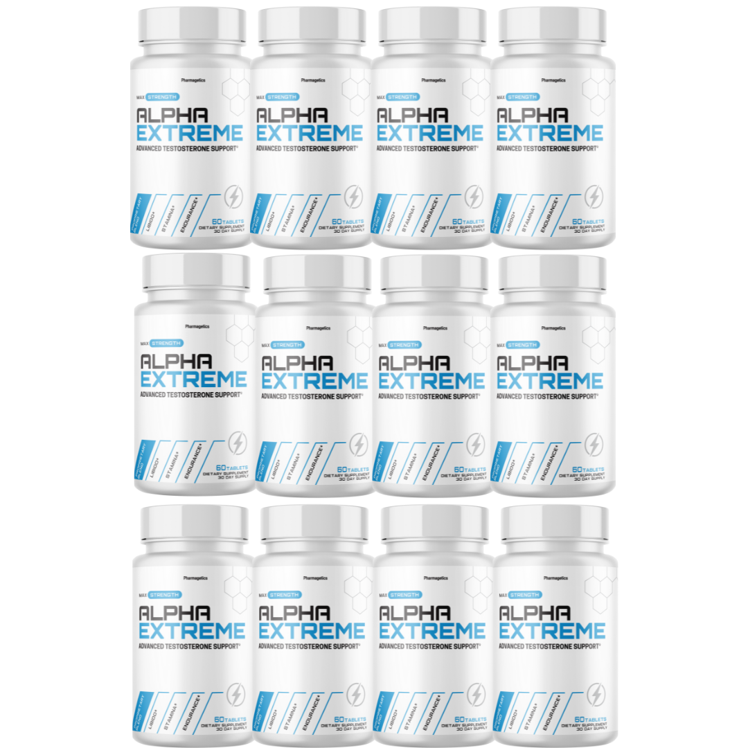 Alpha Extreme Pills Advanced Support Supplement - 12 Bottles