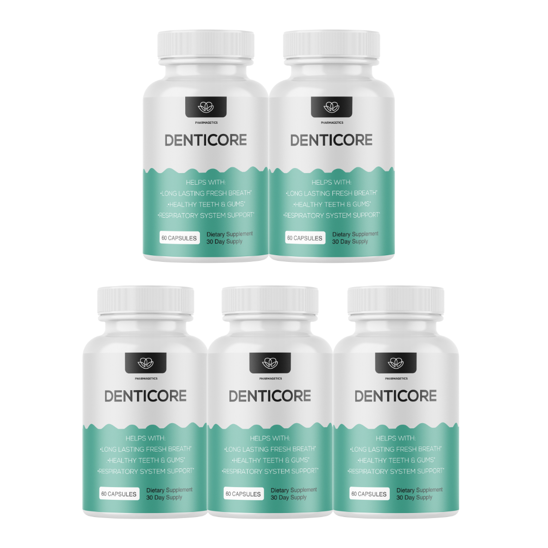 Denticore Dental Health Supplement - Oral Health Support - 5 Bottles