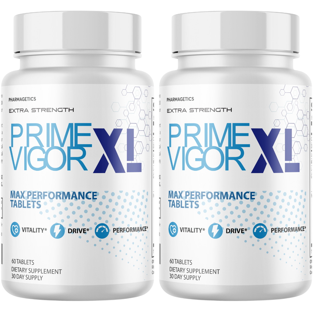 Prime Vigor XL Male Performance Supplement, Vitality & Drive Support - 2 Packs