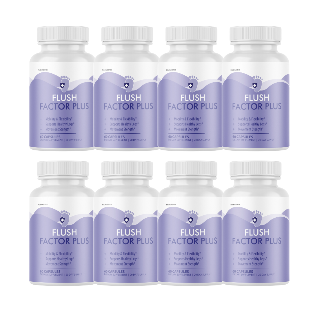 Flush Factor Plus Supports Mobility Flexibility & Enhance Strength - 8 Bottles
