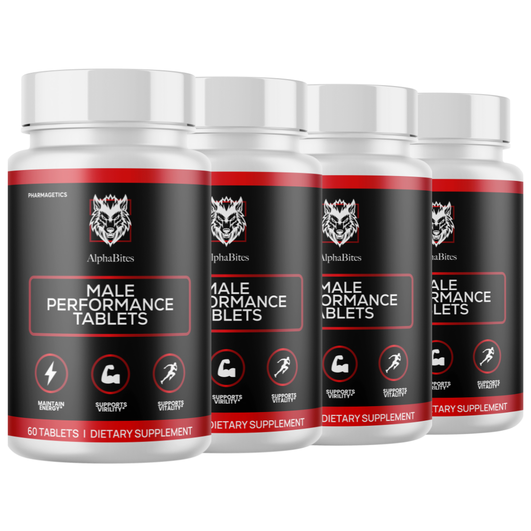 Alpha Bites - Male Enhancement Formula - 4 Bottles