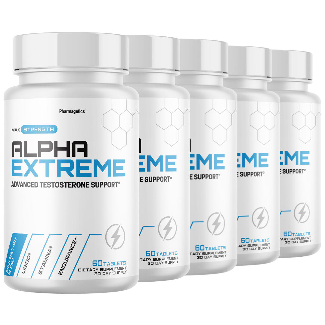 Alpha Extreme Pills Advanced Support Supplement - 5 Bottles